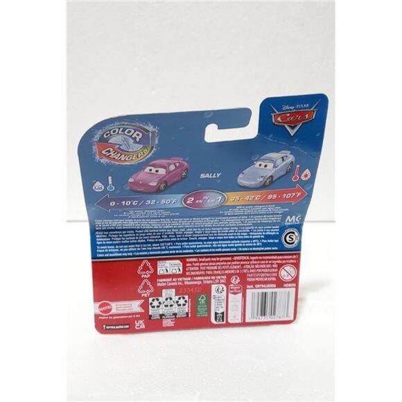 Disney Pixar Cars Color Changers Sally Carrera Purple 2-in-1 Mattel Diecast Toy - Picture 7 of 9